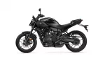 Black Yamaha MT-07 sport motorcycle shown in a left-side profile against a white background.