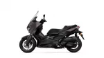 Side view of a dark Yamaha XMAX sport scooter with a windshield