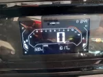 Digital car dashboard: speed shows 0 km/h, RPM gauge up to 11, odometer reads 1617 km, fuel left, engine temperature right, time 8:49.